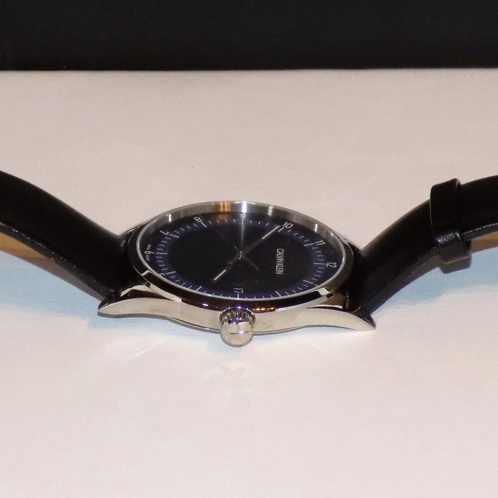 New $279 Calvin Klein Completion Date Watch KAM211 Swiss Made, Sapphire Crystal - Picture 6 of 14